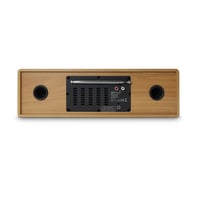 MOOOV 477380 bežični Bluetooth mikro Hi-Fi sustav s CD playerom, FM radiom i daljinskim upravljačem, smeđi vintage stereo zvučnik s efektom drva 4