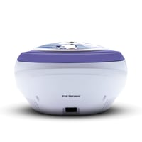 CD MP3 player pentru copii MOOOV Iceberg 477179 cu port USB, intrare AUX și ieșire pentru căști, portabil, violet-alb 4