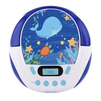 Mooov Ocean 477170 CD player portabil pentru copii - USB, AUX-IN, difuzor - albastru/alb 8