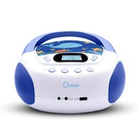 Mooov Ocean 477170 CD player portabil pentru copii - USB, AUX-IN, difuzor - albastru/alb 2
