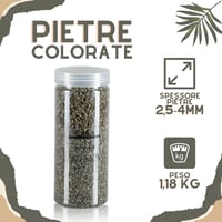 moorg Dekoratív Kavicsok Vázákhoz, Barna Üveg Díszítőkövek 2,5-4mm Méretben, 1180g, Lakásdekorációhoz, Asztaldíszhez 2