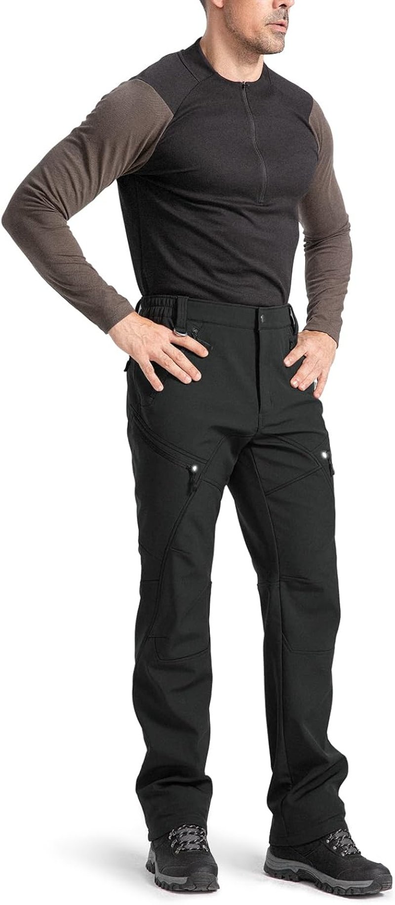 Moosehill férfi vízálló softshell téli nadrág meleg béléssel síeléshez