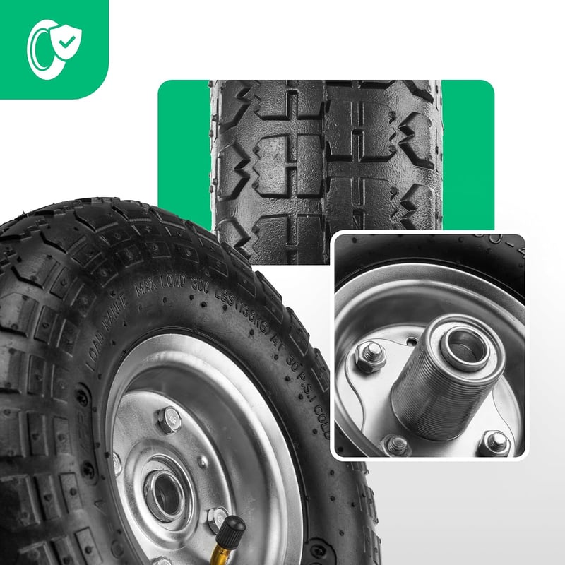 MOOVMOOV 4.10/3.50-4 Pneumatikus Kerék 55mm Agy 20mm Furat - 2db Szett