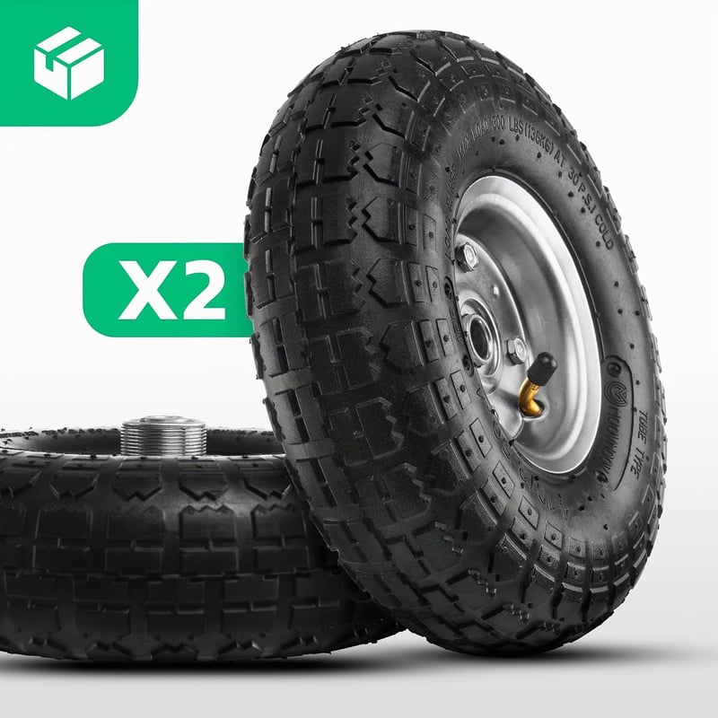 MOOVMOOV 4.10/3.50-4 Pneumatikus Kerék 55mm Agy 20mm Furat - 2db Szett