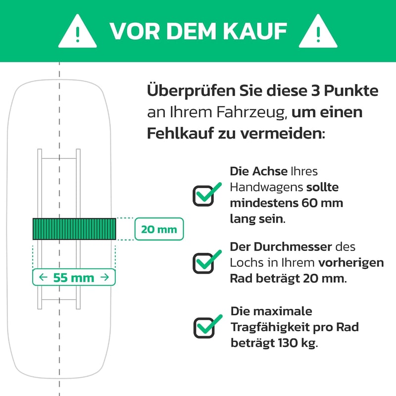 MOOVMOOV 4.10/3.50-4 Pneumatikus Kerék 55mm Agy 20mm Furat - 2db Szett