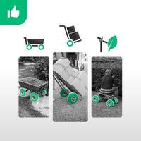 MOOVMOOV 4.10/3.50-4 Pneumatikus Kerék 55mm Agy 20mm Furat - 2db Szett 5