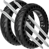 MOOVMOOV 8,5×2 Defektmentes Tömör Gumi Szett Xiaomi Rollerhez - 3 Szerelőrúddal, Elektromos Roller Alkatrész, Kerékcsere Készlet 1