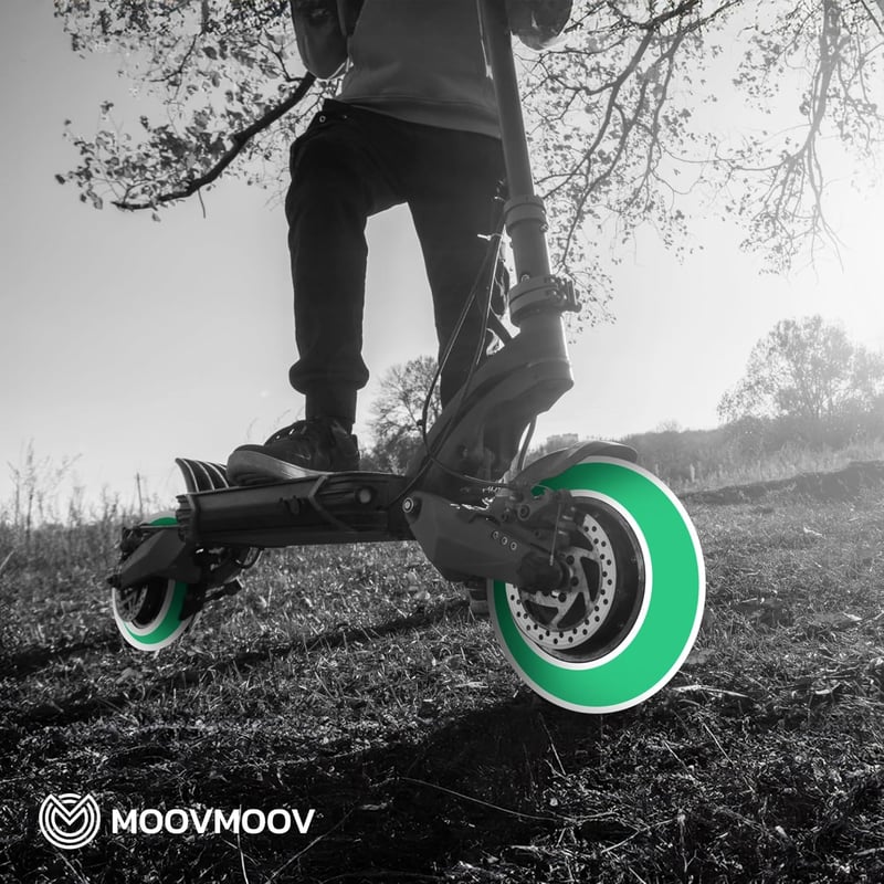 MOOVMOOV 80/65-6 Elektromos Roller Gumi - 10x3" Méretű, Dualtron Victor, Zero 10x, Kaabo 10 Kompatibilis, Belső Csővel Szerelhető 10" Kereke