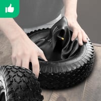 MOOVMOOV Talicska Gumiabroncs 3.50-6 (4.10/3.50-6) Belső Tömlővel - 147 kg Teherbírású Megerősített 4PLY Kerék 8" Felnihez - Univerzális Ker 6