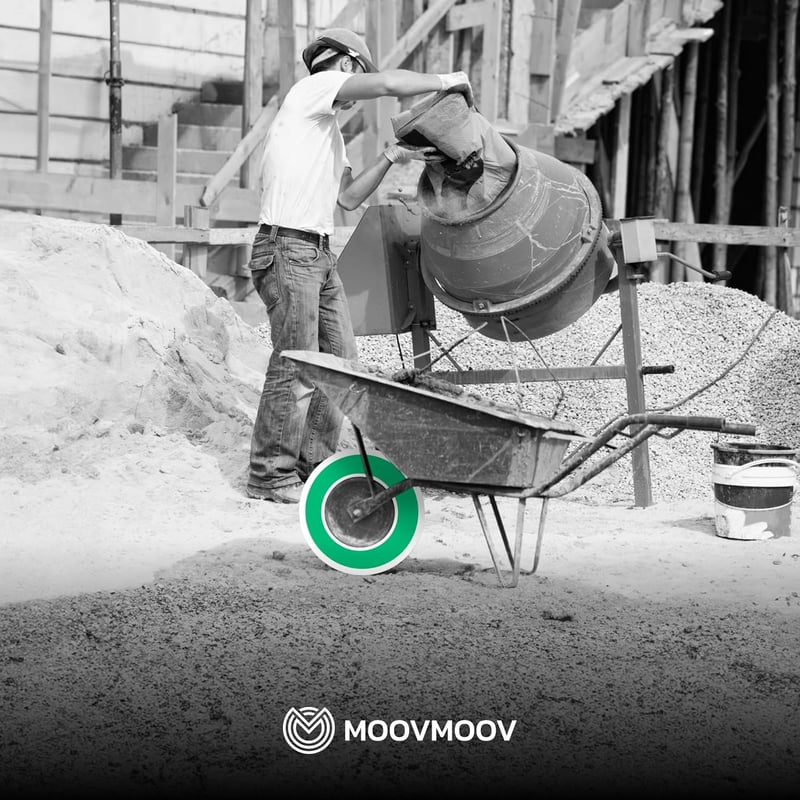 MOOVMOOV Talicska Gumiabroncs 3.50-6 (4.10/3.50-6) Belső Tömlővel - 147 kg Teherbírású Megerősített 4PLY Kerék 8" Felnihez - Univerzális Ker