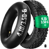 MOOVMOOV Talicska Gumiabroncs 3.50-6 (4.10/3.50-6) Belső Tömlővel - 147 kg Teherbírású Megerősített 4PLY Kerék 8" Felnihez - Univerzális Ker 1