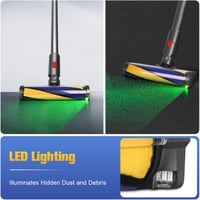 MoPei LED padlófej Dyson V8 V10 V11 V15 porszívóhoz, világító kefe kemény padlóhoz 2
