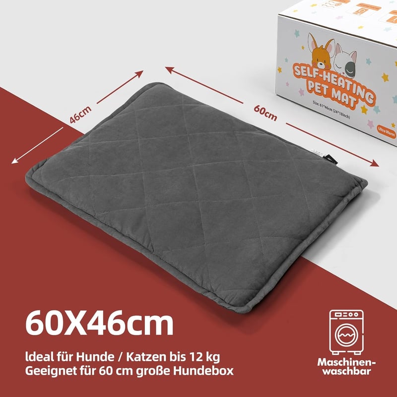 Mora Pets Önmelegítő Takaró Macskáknak 61x46cm, Elektromos Fűtőszőnyeg