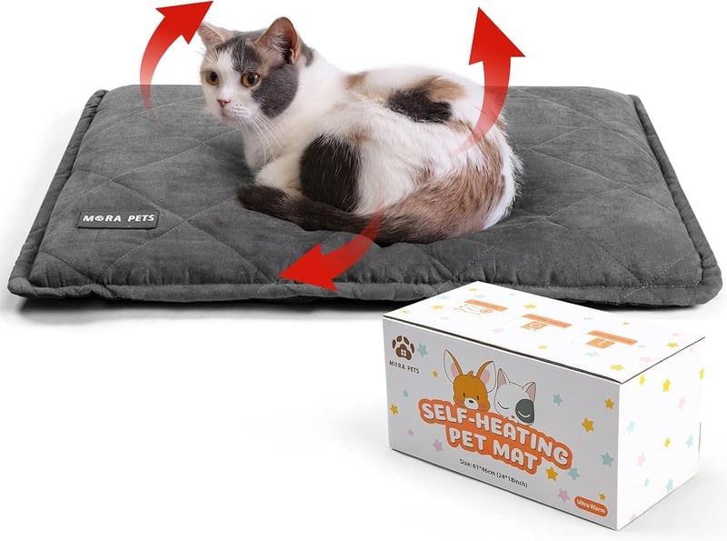 Mora Pets Önmelegítő Takaró Macskáknak 61x46cm, Elektromos Fűtőszőnyeg