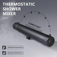 MORADO Termosztátos Zuhanycső Fekete Matte, 38°C Biztonsági Hőmérséklet-szabályozás 2