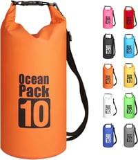 MORAINJAY 10L vízálló táska narancssárga, állítható pánt, telefon és kártya védelemmel 1