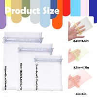 MORAINJAY Organza Ajándéktasak Szett - 100 db Szürke, 9x12 cm, Zsinóros Tasak Esküvőre, Ékszereknek, Karácsonyi Ajándékokhoz, Születésnapi P 2