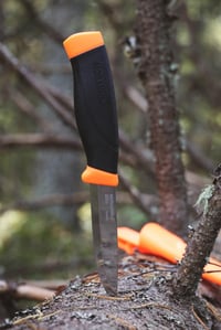 Nôž s pevnou čepeľou Morakniv Companion Heavy Duty - Oranžový, 10 cm čepeľ, outdoorový turistický nôž pre dospelých 5