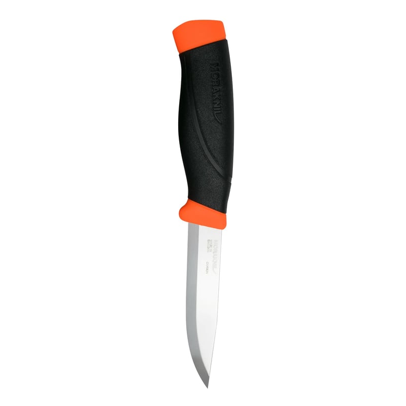 Nôž s pevnou čepeľou Morakniv Companion Heavy Duty - Oranžový, 10 cm čepeľ, outdoorový turistický nôž pre dospelých