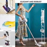 MORANGO Dyson porszívó tartó állvány kerekekkel - V15 V12 V11 V10 V8 V7 V6 kompatibilis 5