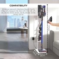 MORANGO Dyson porszívó tartó állvány kerekekkel - V15 V12 V11 V10 V8 V7 V6 kompatibilis 2