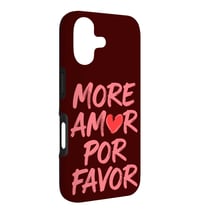 Husă iPhone 17 More Amor Por Favor Designs cu citat despre iubire - Citat Amor Por Favor cu model inimă 3