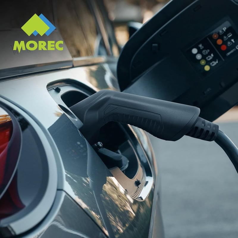Morec Type 1 elektromos autó töltőkábel 2,2/3,6 kW átkapcsolható teljesítménnyel, 10/16A, SAE J1772 szabvány, 6m, szürke