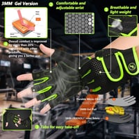 MOREOK Edzőkesztyű 3mm Gel Párnázattal Férfiaknak és Nőknek Erőedzéshez 2