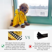 Morezi Dog cipzáras kutyaesőkabát levehető kapucnival - sötétkék - XXL 6