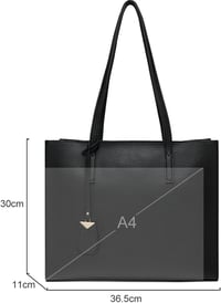MORGLOVE nagy női shopper táska cipzárral iskolához munkához 3