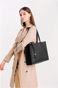 MORGLOVE nagy női shopper táska cipzárral iskolához munkához 2