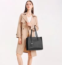MORGLOVE nagy női shopper táska cipzárral iskolához munkához 4