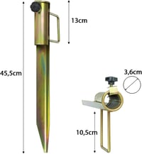 Moritz kerti napernyő tartó 45 cm galvanizált talp 35 mm átmérő 2