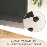 Suport magnetic pentru cuțite Moritz & Moritz, negru - Suport magnetic puternic pentru cuțite în bucătărie, bloc de cuțite modern și care economisește spațiu (fără cuțite) 6