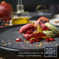 Sada dezertných a raňajkových tanierov Moritz & Moritz Solid, 21 cm, kamenina, sivo-čierna, 3 ks 10