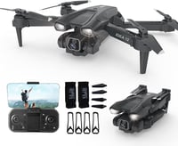 morlyrctooy IDEA12 Drón HD Kamerával Összecsukható FPV Quadcopter Kezdőknek 2 Akkumulátor 1