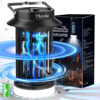 Lampă electrică anti-țânțari Morole USB cu lumină LED, capcană pentru insecte pentru interior și camping, negru 1
