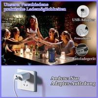 Lampă electrică anti-țânțari Morole USB cu lumină LED, capcană pentru insecte pentru interior și camping, negru 5