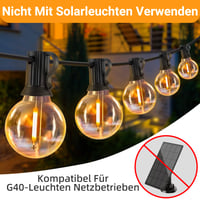 Set 25 Becuri LED Morotty G40 E12, 1W 2700K Alb Cald, Filament Globe Transparent, Rezistent la Apă IP54, 230V, pentru Grădină, Terasă, Balcon, Petrecere 5