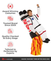 Nafukovací kostým rakety pre dospelých Morph, jetpack, astronaut, karnevalový halloweensky kostým 5