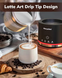 Morpilot elektromos tejhabosító 130-500ml 600W 4az1-ben forró hideg tejhez 5