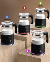 Morpilot elektromos tejhabosító 130-500ml 600W 4az1-ben forró hideg tejhez 3