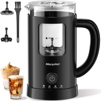 Morpilot 4az1-ben tejhabosító 550W 600ml üveg fekete 1