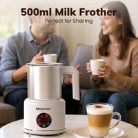Morpilot 6 az 1-ben elektromos tejhabosító, 130-500 ml, 600 W, rozsdamentes acél 3