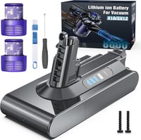 Morpilot Dyson V10 SV12 csereakku 8000 mAh - 2 szűrővel 1