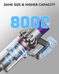 Morpilot Dyson V10 SV12 csereakku 8000 mAh - 2 szűrővel 3