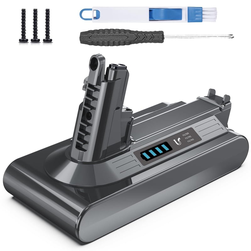 Náhradná batéria Morpilot 8000mAh pre vysávač Dyson V10 SV12 Absolute Animal Pro Motorhead Fluffy Extra Cyclone, 969352-02, s 2 filtrami
