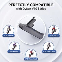 Náhradná batéria Morpilot 8000mAh pre vysávač Dyson V10 SV12 Absolute Animal Pro Motorhead Fluffy Extra Cyclone, 969352-02, s 2 filtrami 3