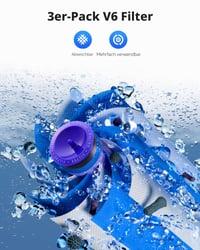 Náhradná batéria Morpilot 8000 mAh pre vysávače Dyson V6 DC62 DC58 DC59 DC61 DC72 DC74 SV03 SV06 SV09 s 2 predfiltrom, 1 výstupným filtrom a skrutkovačom 6