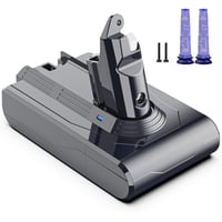 Acumulator de schimb Morpilot pentru aspirator Dyson V6 DC58 DC59 DC61 DC62 DC72 DC74 SV03 SV06 SV09, 4600 mAh, 21,6V, cu 2 filtre incluse 1